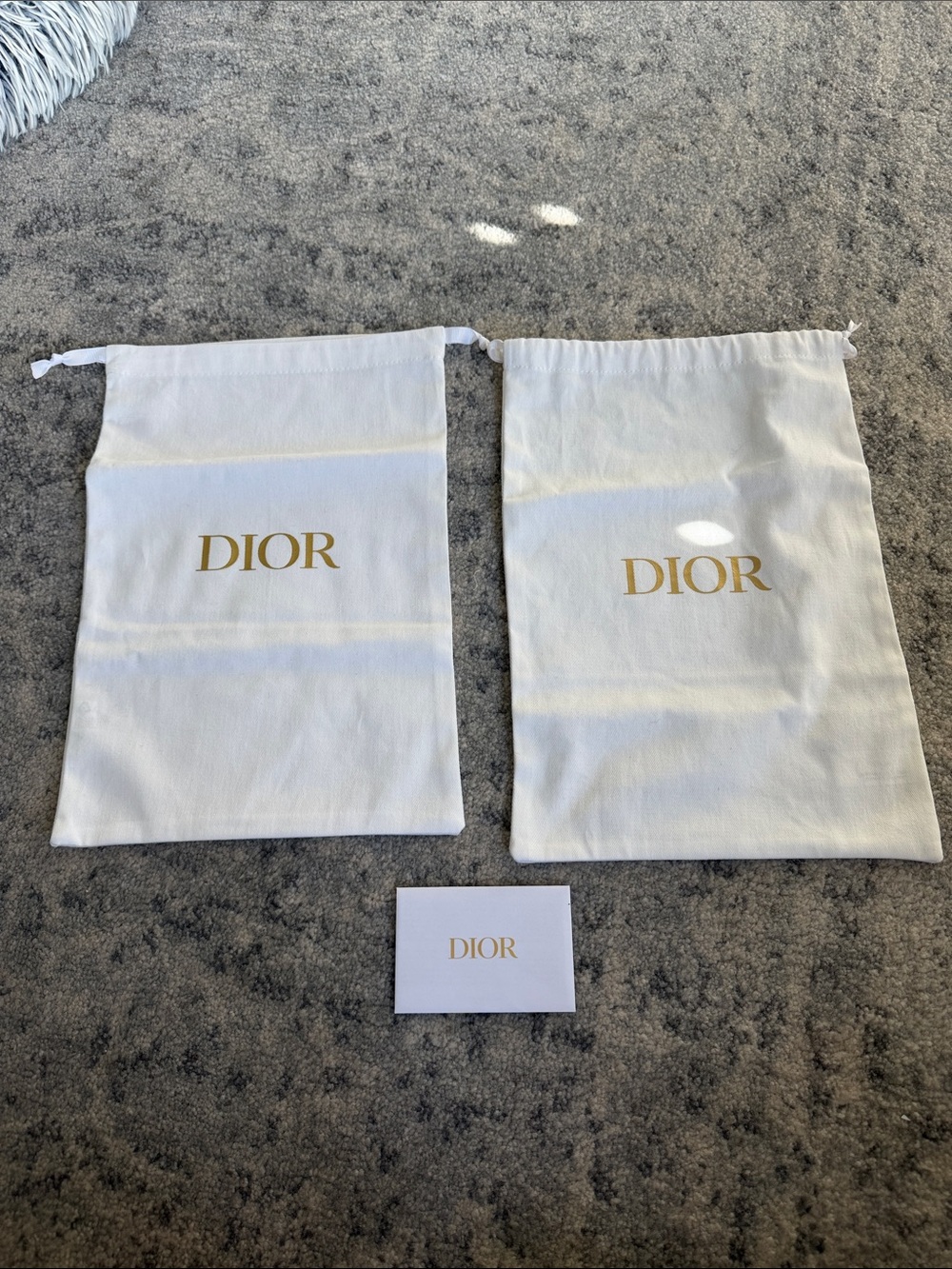 Dior Shoe Dust Bags